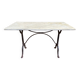 Bistro table in cast iron and marble 1900