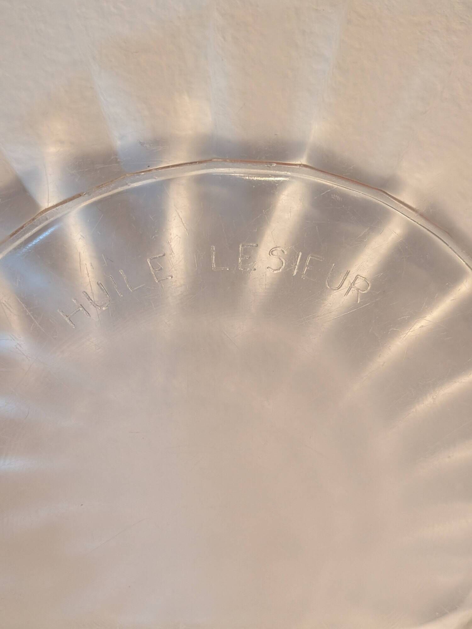Set of 2 Duralex Marguerite Plates Lesieur Oil – 22.5 cm – vintage