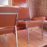Leather armchair set