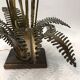 Jansen style Brass Lilies Table Lamp Midcentury Modern Hollywood Regency 1970s