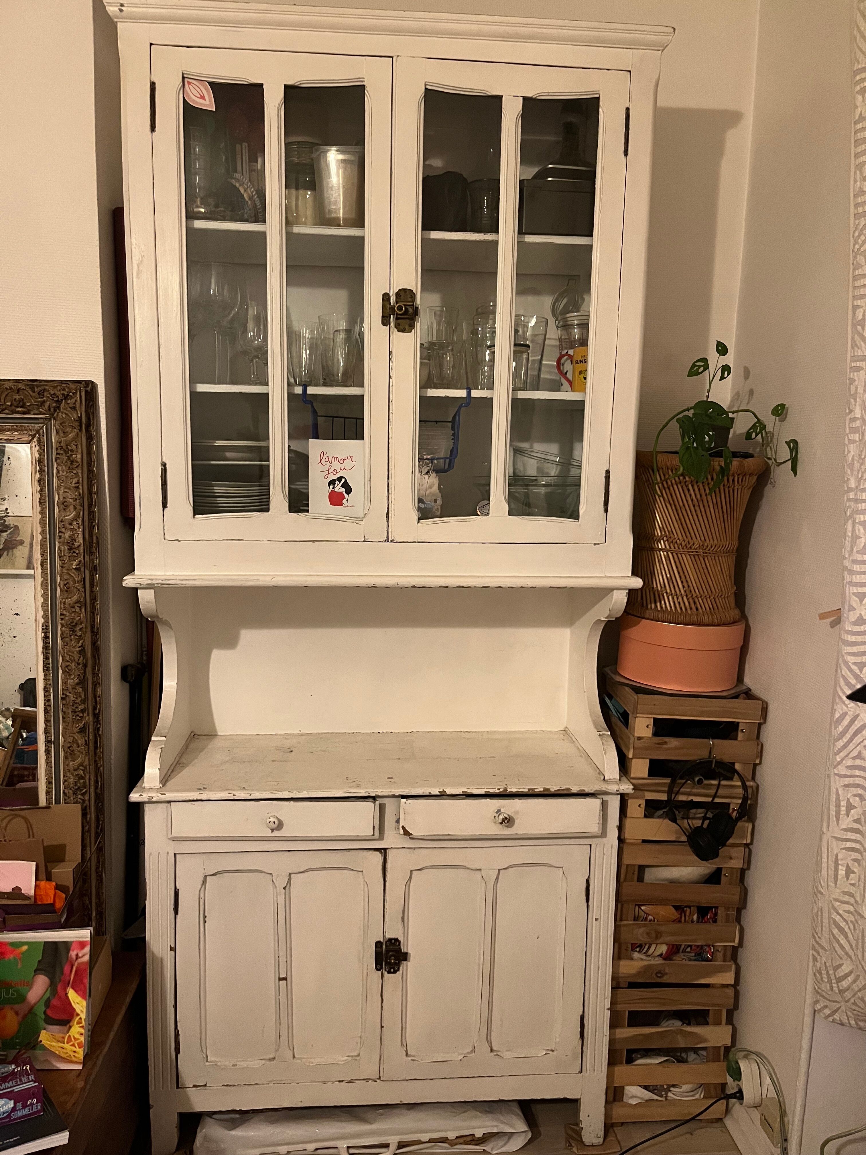 Vintage glazed Parisian dresser