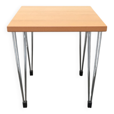 Table d'appoint Vintage avec pieds à épingle du Danemark de Pin Age
