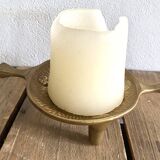 Solid brass candle holder, 1950