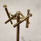 Pair of brass Sciolari floor lamps, 1970s