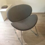 Set of two grey design chairs
