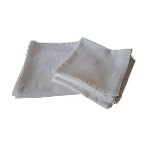 nappe damasé et serviettes