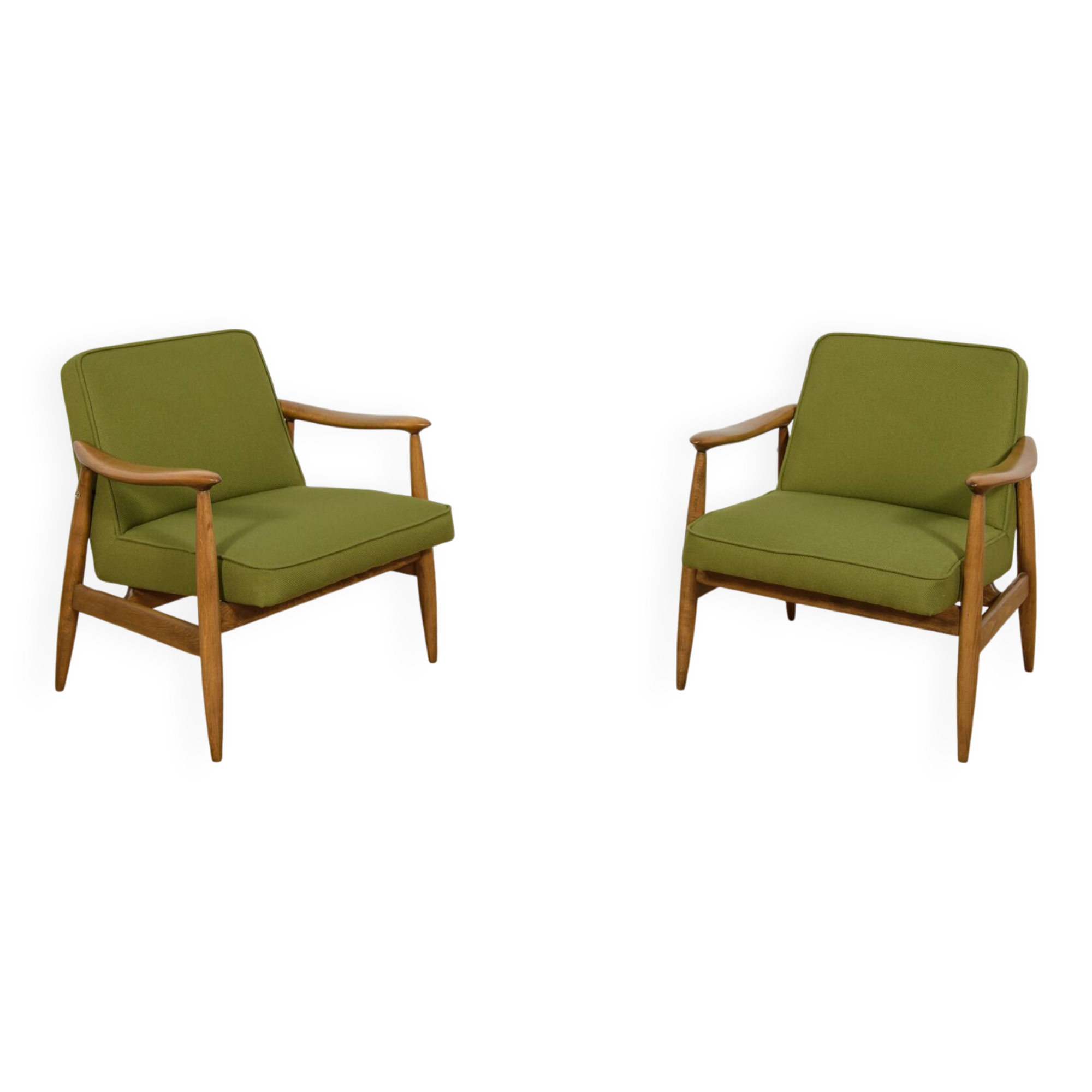 GFM-87 Armchairs by Juliusz Kedziorek for Gościcińskie Furniture, Poland, 1960s, Set of 2