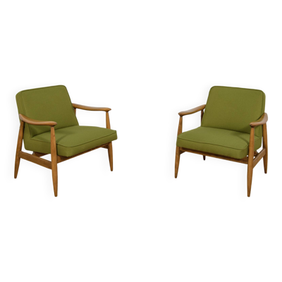 Fauteuils GFM-87 par Juliusz Kedziorek pour Gościcińskie Furniture, Pologne, 1960s, Set de 2