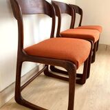 Set of 4 Baumann sled chairs
