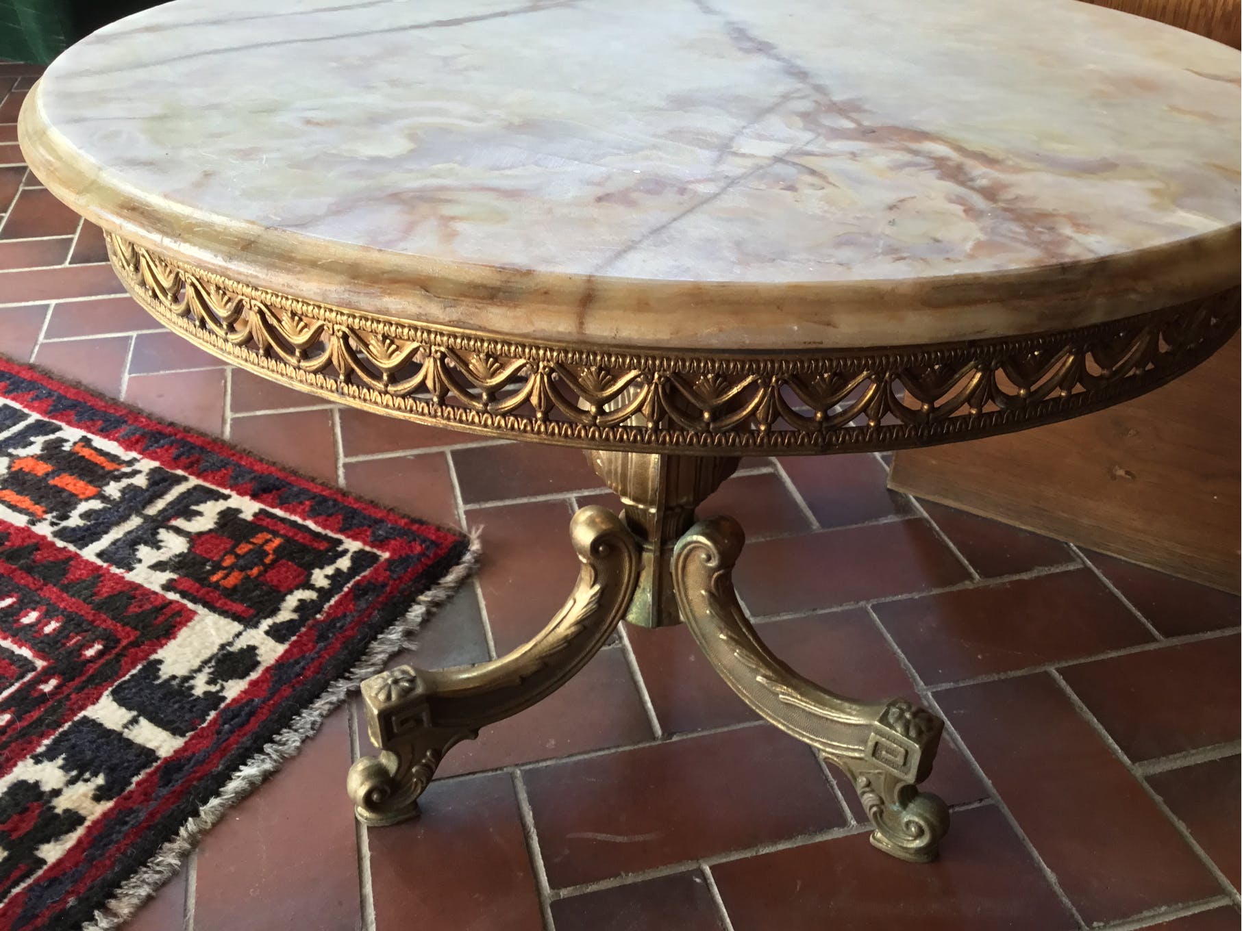 Marble coffee table