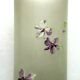 Large vase art nouveau opaque glass emaille legras: violet seedlings