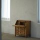 Milieu du 20e siècle, Danis Modern Oak Drop-Front Secretary Desk / Bureau