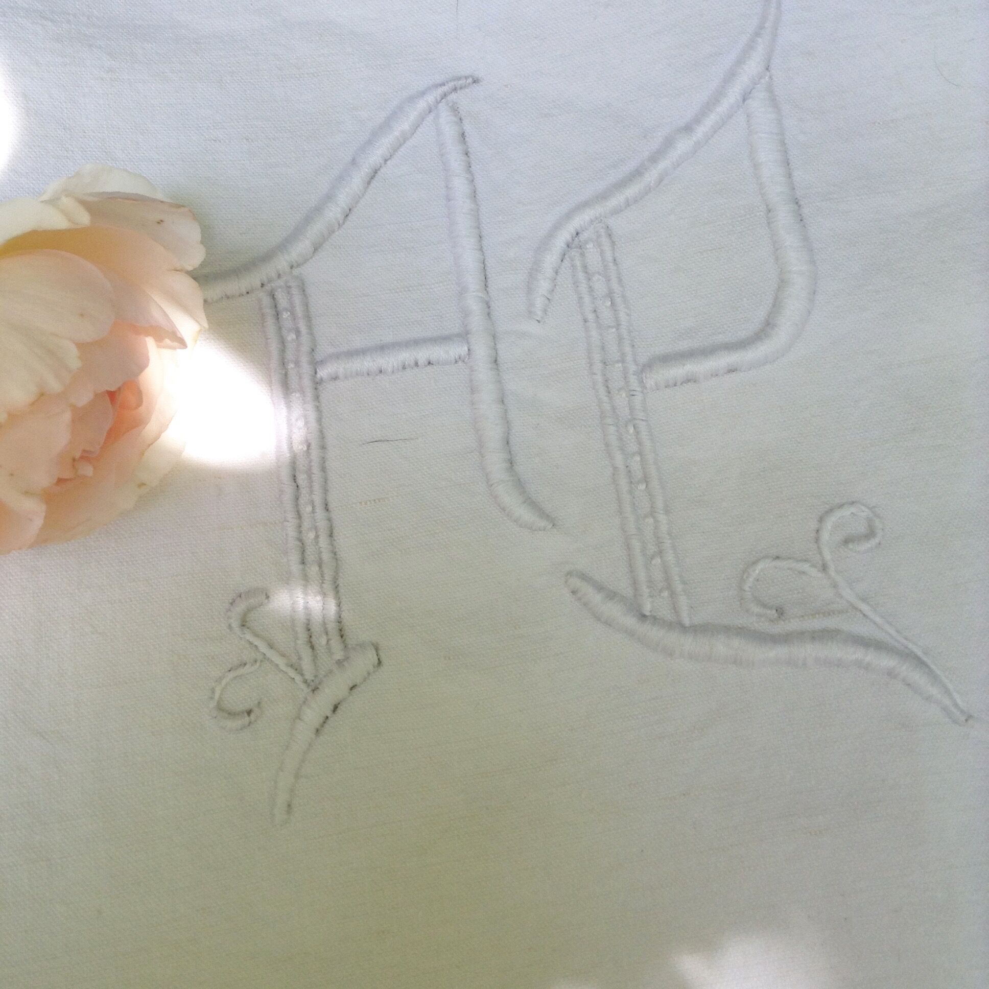 Large sheet former of the nineteenth century Monogram