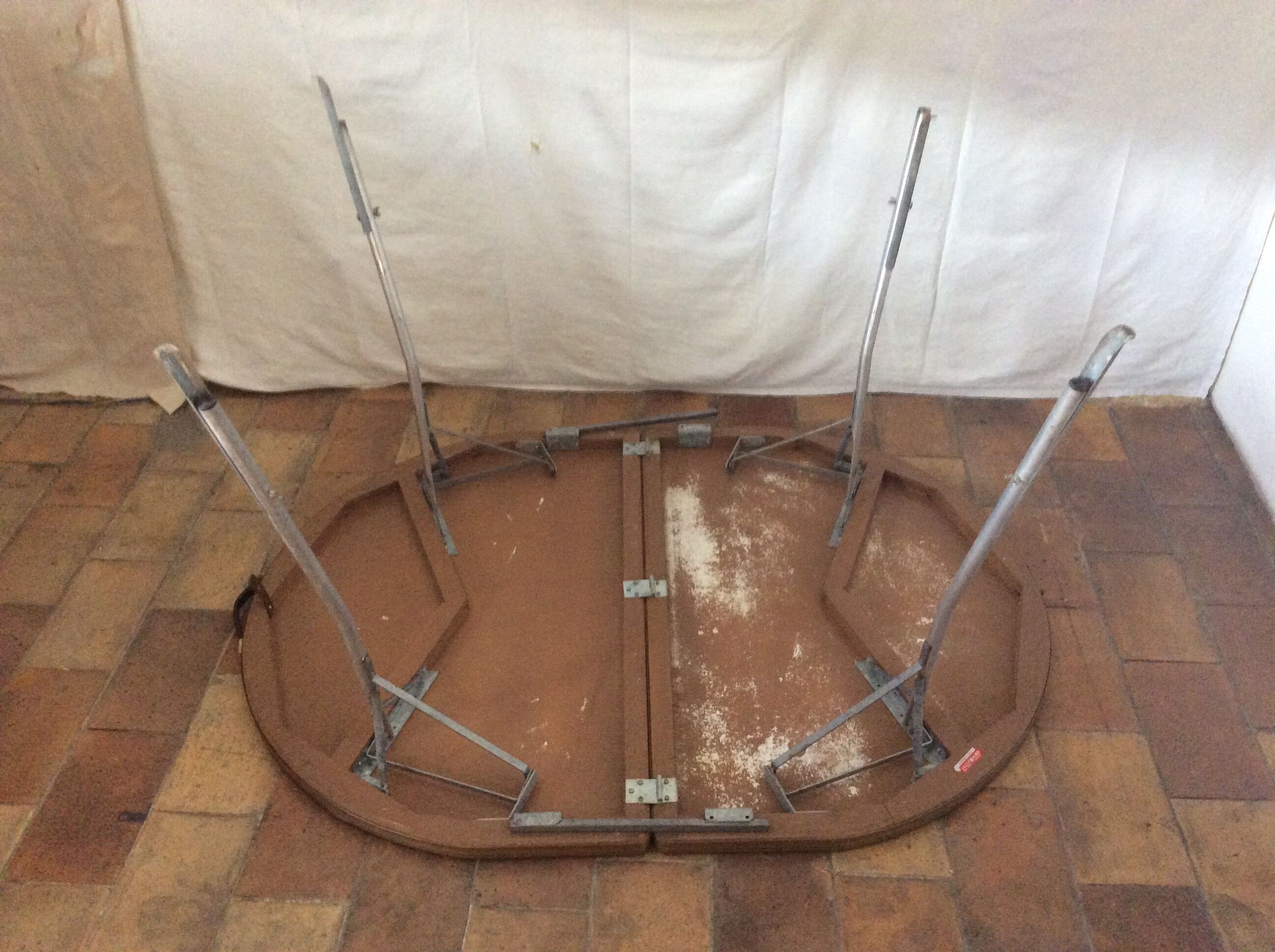 Vintage oval camping table