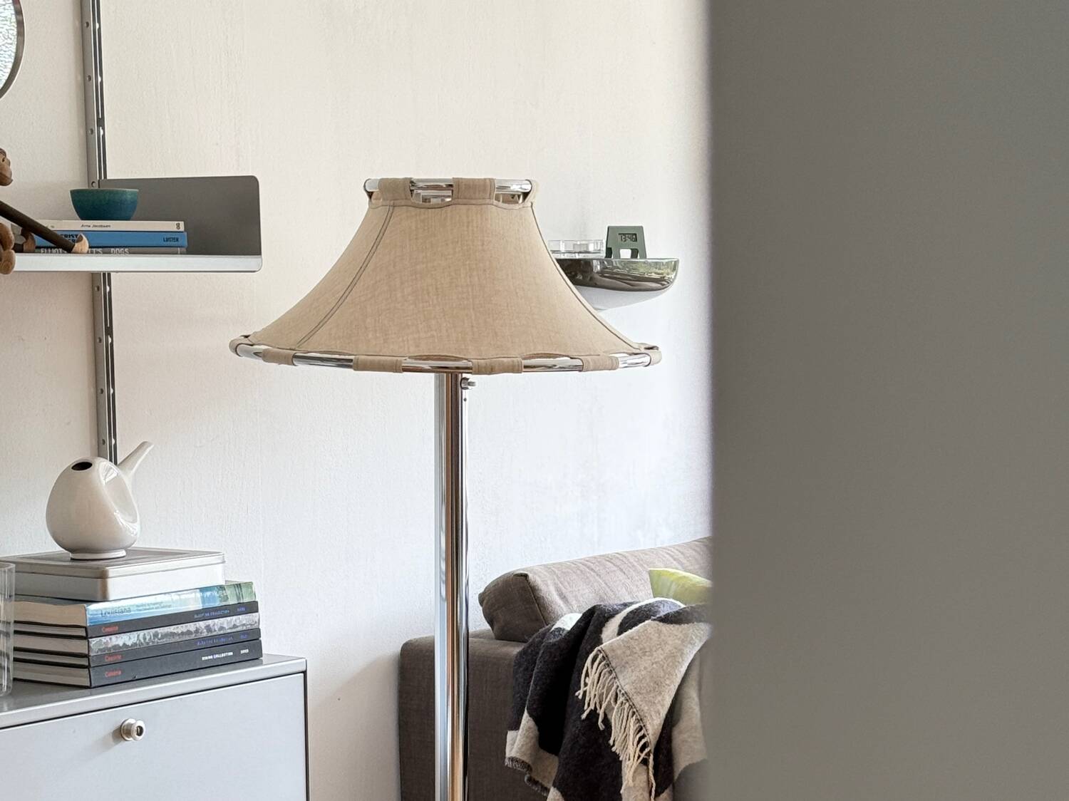 Atelje Lyktan Chrome Floor Lamp Anna Ehrner