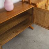 Oak system bookcase, Danish design, 1960s, designer: Henning Kjærnulf