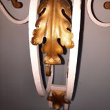 Steel and marble console
