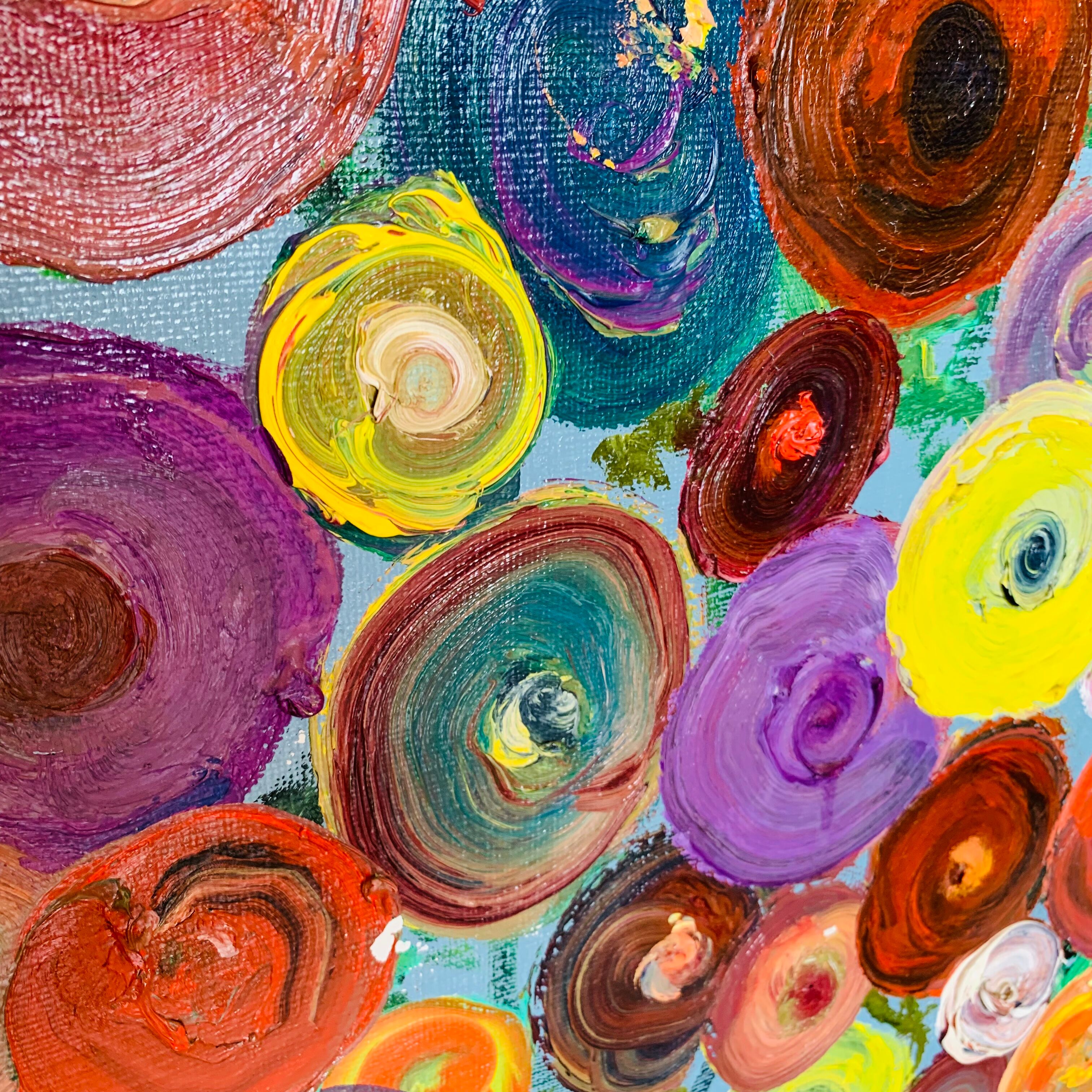 Large painting "Bouquet of flowers" - 95,5x135 cm