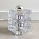 Lampe de table Glass Peill & Putzler, lampe en verre glacé allemand