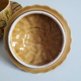 Jam maker, compotier, pot, candy slurry Sarreguemines strawberries