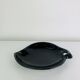Black ceramic catchall, organic shape, vintage.