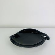 Vide poche céramique noire forme orgnanique, vintage