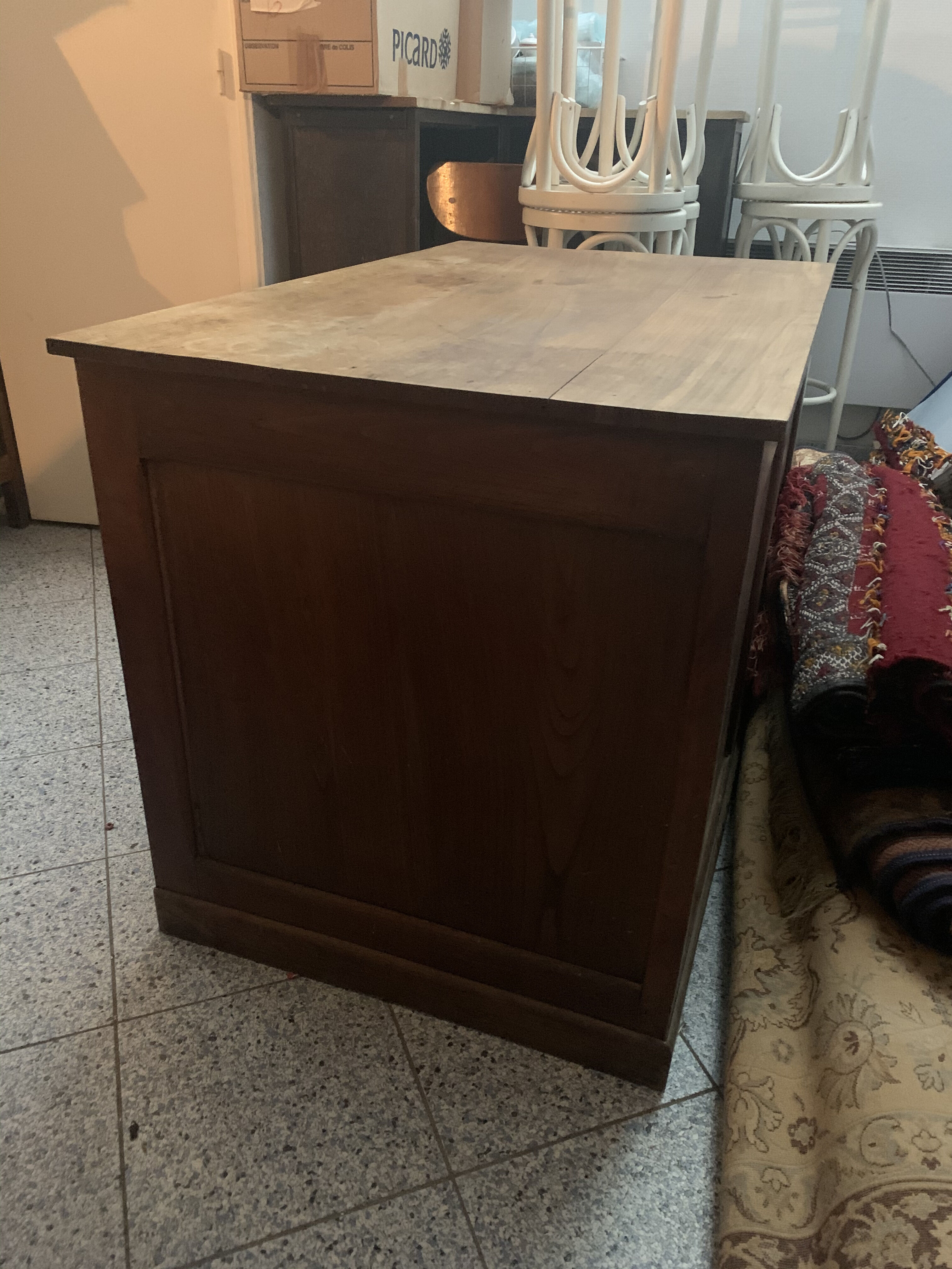 Vintage solid oak desk