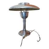 Vintage chrome mushroom lamp, industrial style