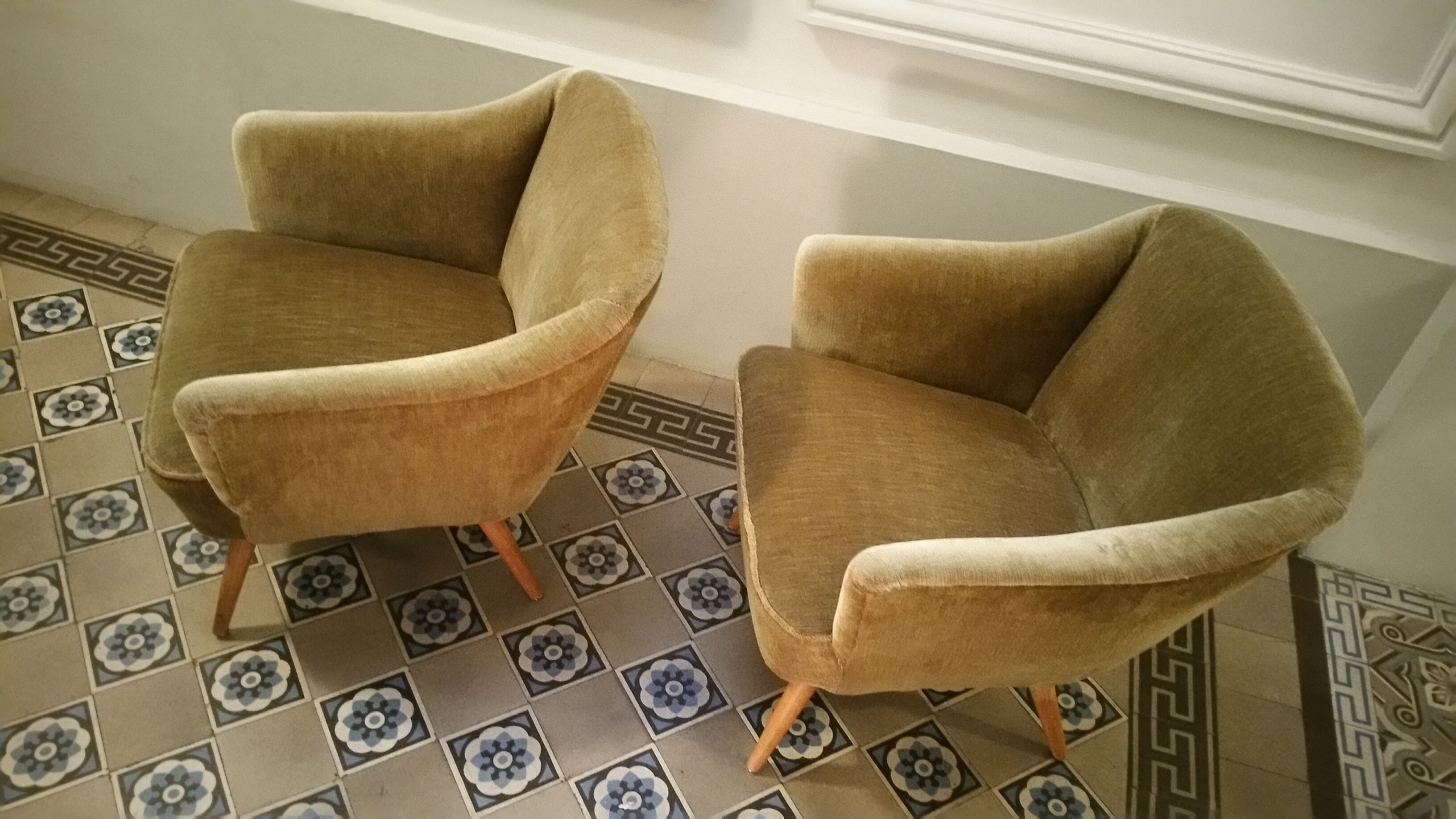 Danish Chair organic years 50/60 bronze