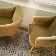Fauteuil danois organique années 50/60 bronze