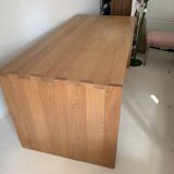 Contemporary solid oak desk