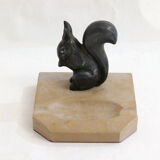 Art deco squirrel ashtray