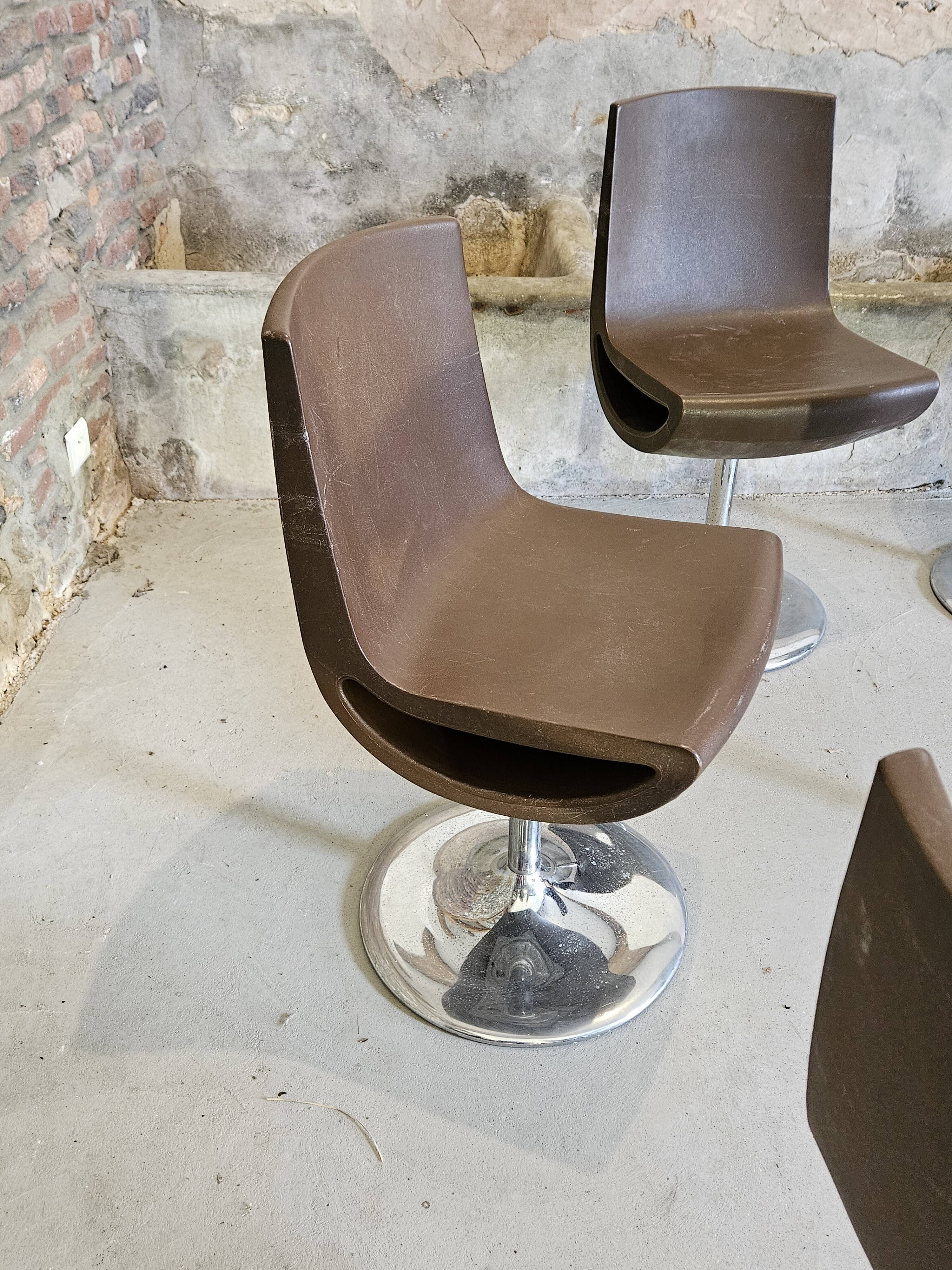 Lot de 6 chaises "Ciao" design Erik Bjornsen