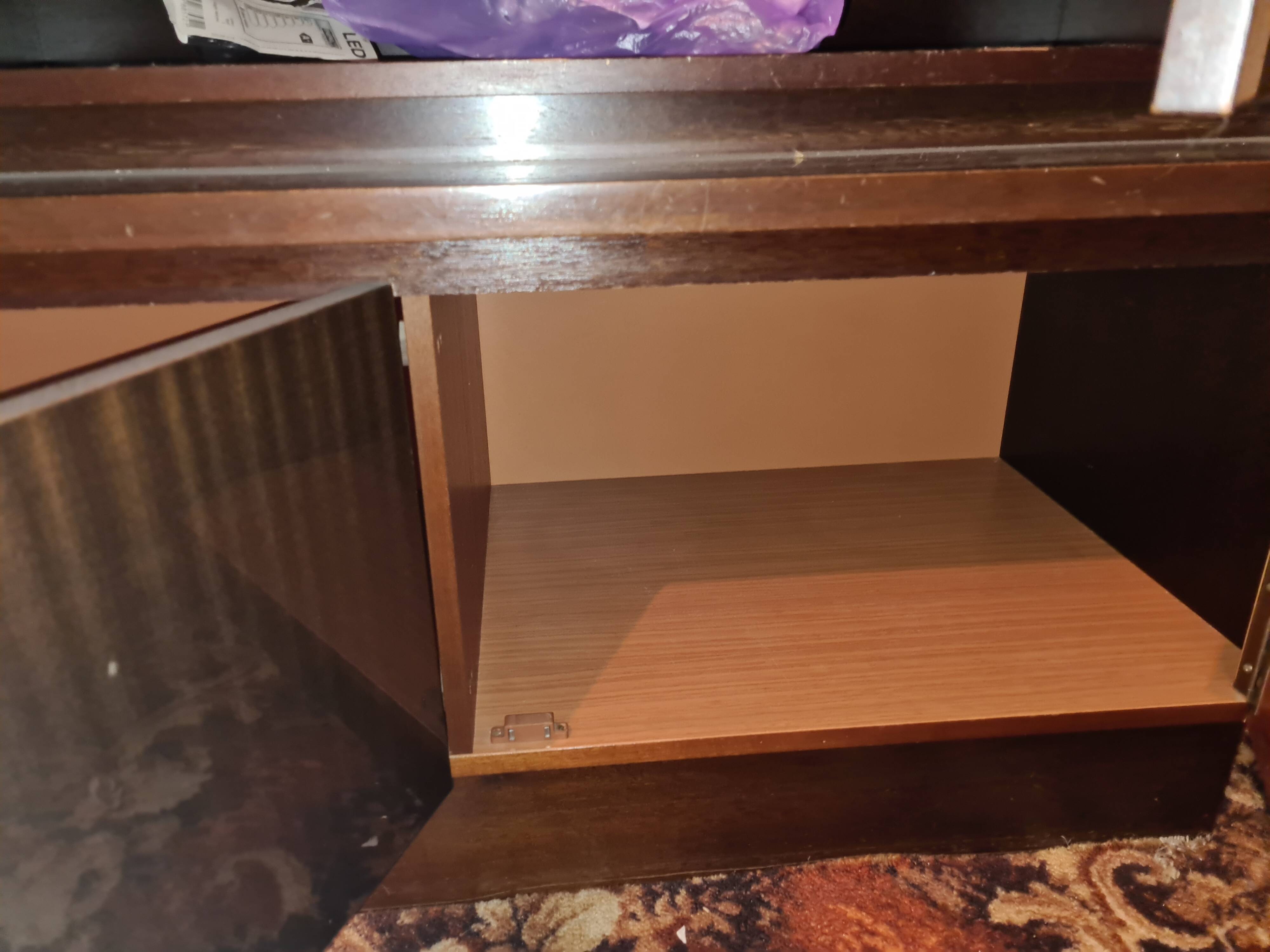 Large lacquered wooden sideboard from the 80s
