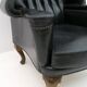 Georgian Style Rare Original Chesterfield Leather Armchair, 1950s