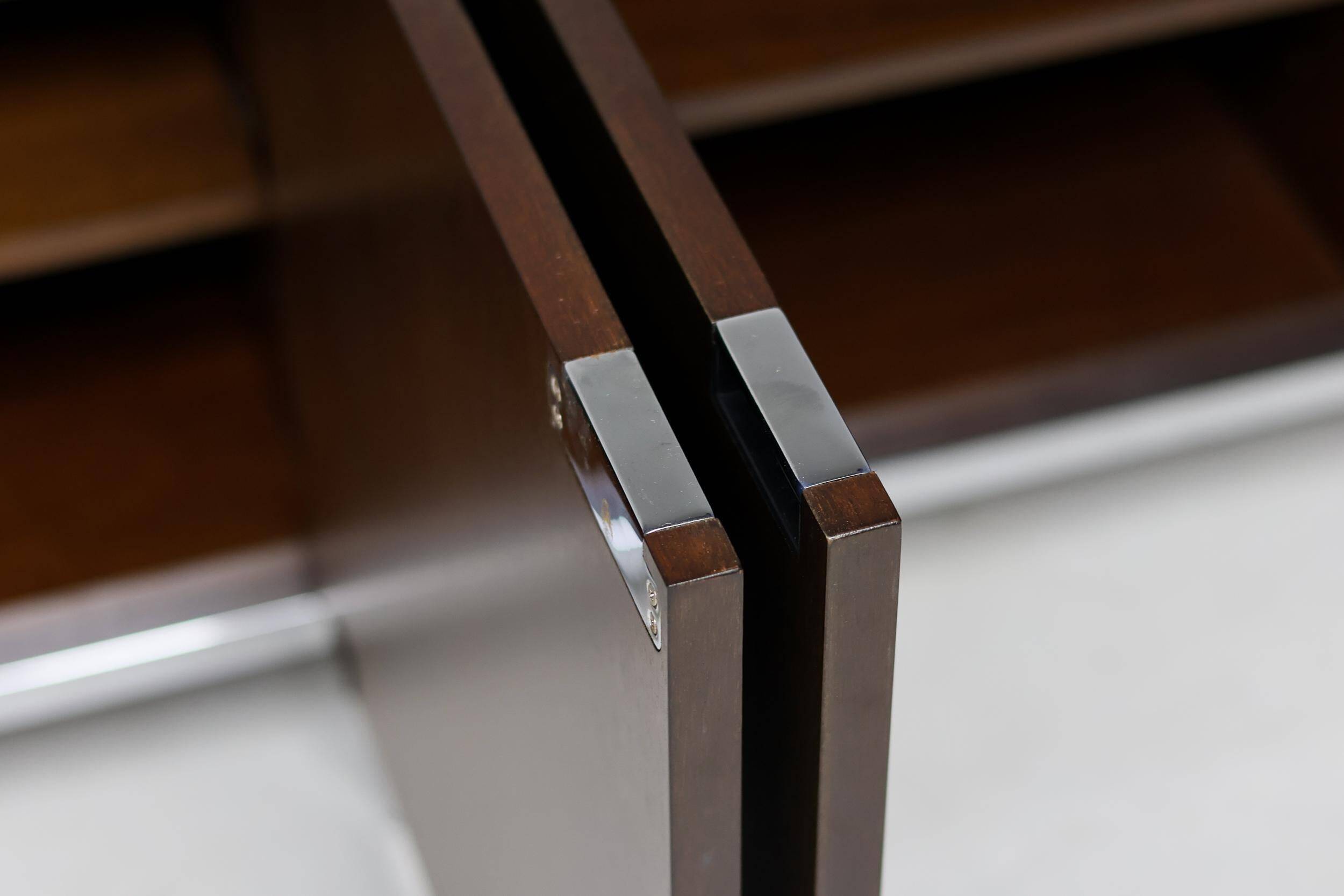Sideboard in walnut by Florence Knoll Mid Century Modern Executive Boardroom Storage