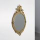 Miroir rond néoclassique français en finition cuivre, 20e siècle