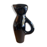 Black sarlat ceramic pitcher