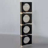 Lampadaire Vintage en Métal Bleu et Blanc, Italie