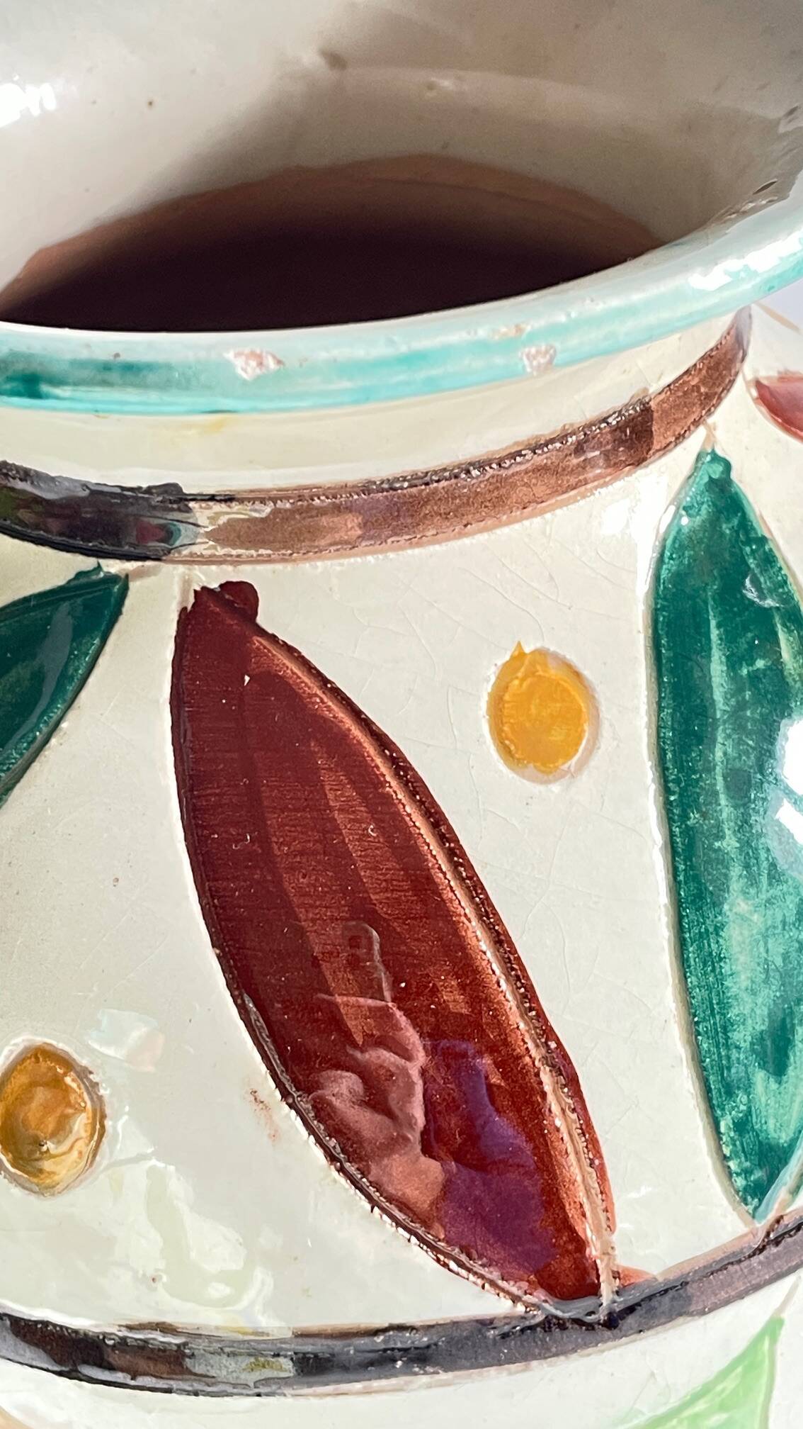 Italian Majolica Vases with Dragon Motif