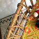 Vintage rattan cradle
