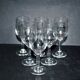 Portieux lot de 6 verres à liqueur anciens modèle ferdinand rubans et guirlandes de fleurs 1910