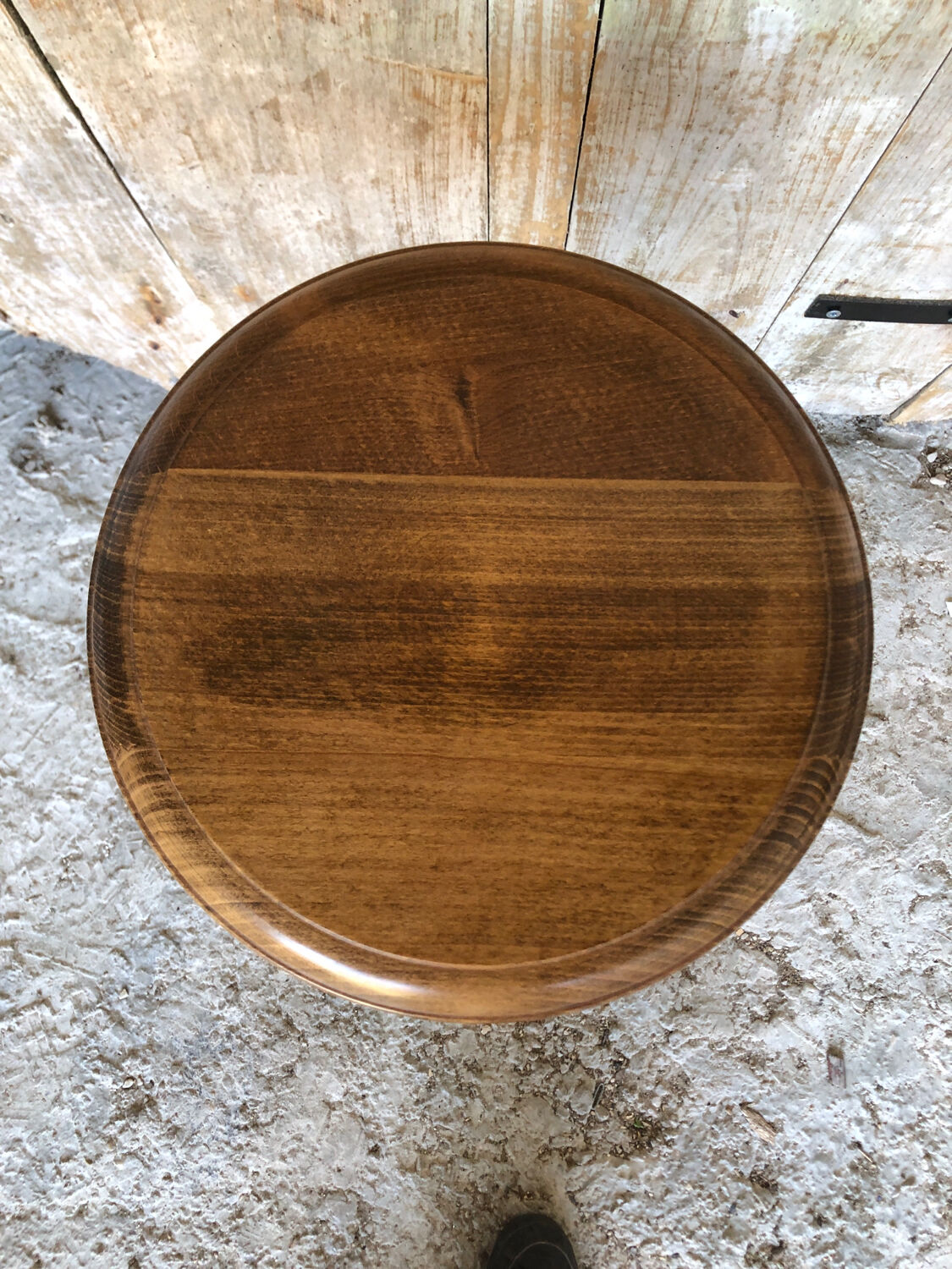 Vintage solid wood side table