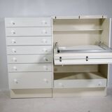 Postmodern highboard cabinet with fold-out desk by Interlübke, 1970s 1980s