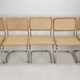 Ensemble de 5 chaises Cesca vintage par Marcel Breuer