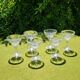 Vintage crystal footed glass from Arques lot