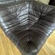 Togo corner sofa in Indiana Ink leather (2 two-seater benches and 1 corner piece)
