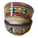 2 bowls signed Moroccan craftsmanship.