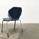 Stackable vintage leather dining chairs from the German space age by Fröscher, 1970s, set of 2.