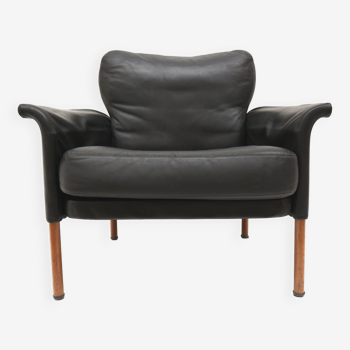 Fauteuil en cuir par Hans Olsen années 1960